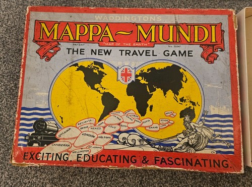 1930s antique board game mappa - 1930s,