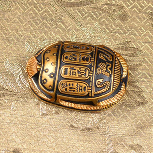 Small egyptian scarab statue - egyptian,