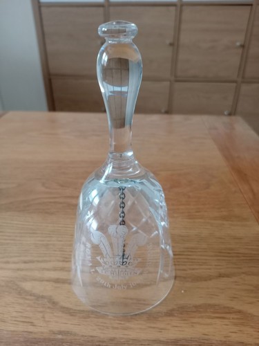 Vintage etched crystal glass - etched,