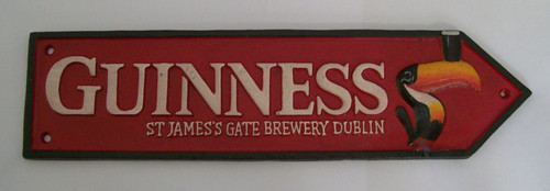 Red cast iron guinness - cast,
