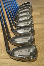 Wilson Deep Red Fluid Feel Fat Shaft Irons 3-SW Regular Flex Steel Shafts