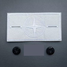 Stone Island Reflective badge 'Colour change 15c when warm' Armlet badge Button~