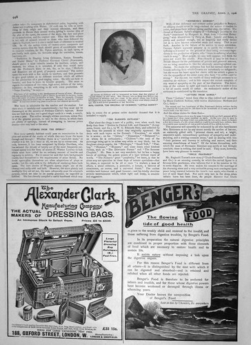 Old antique print 1906 mrs - antique,