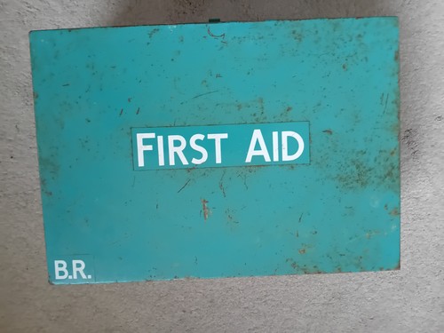 Vintage first aid box - first, tin