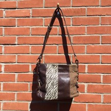 Bueno Dark Brown Mix Shoulder Bag