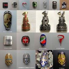Metal head badge bike - bike, decal