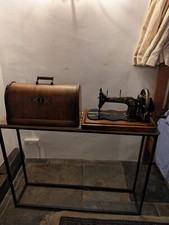Singer 12k Sewing machine with case (1860s) Gold/Black