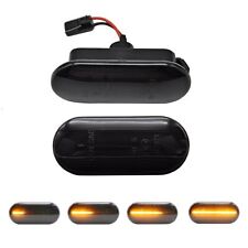 DYNAMIC LED SMOKED SIDE REPEATER INDICATORS X2 FOR FORD FIESTA MK5 FOCUS MK2