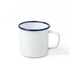 White 9cm Enamel Camping Mug