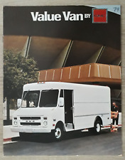 GMC Value Van Brochure 1979 -  P-1500  P-2500  P-3500  P-4500  Motor Home