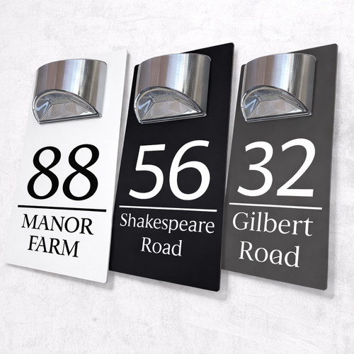 House number plaques - number,