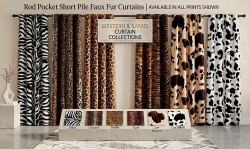 Animal print curtains 2 - print, (2