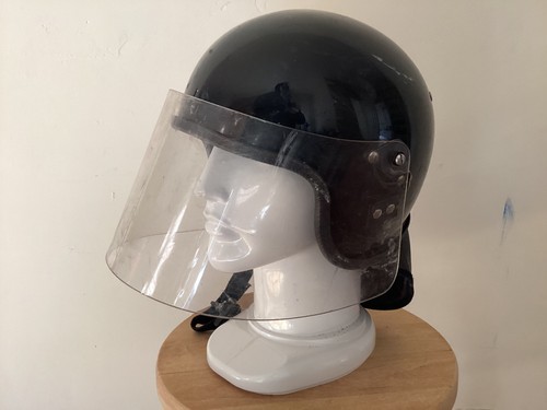 1990s british riot helmet - british,