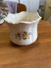 vintage bone china floral planter Victoriana Style Made In Romania