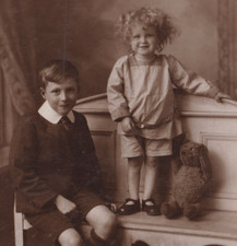 1920s RPPC Photo Boy Girl