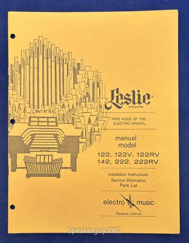 Original leslie speaker - leslie, model