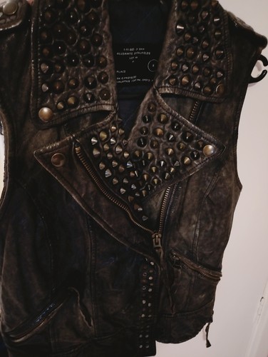 Allsaints owain leather gilet - allsaints,