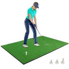 Golf Hitting Mat Realistic Golf Practice Mat Indoor & Outdoor Golf Putting Mat