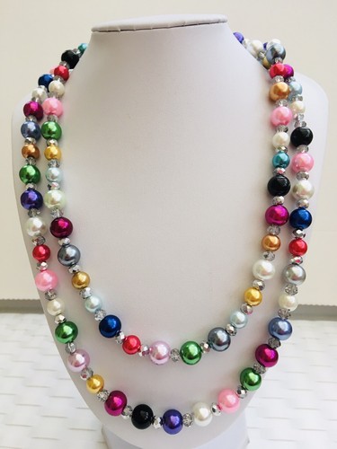 Double loop long multicoloured - loop,