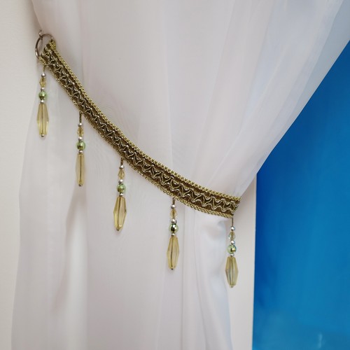 Voile swags crystal - swags,