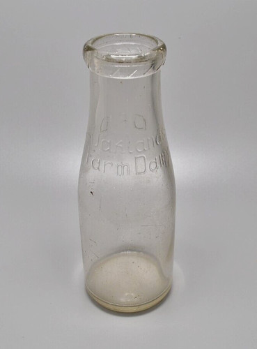 Vintage milk bottle oaklands - milk,