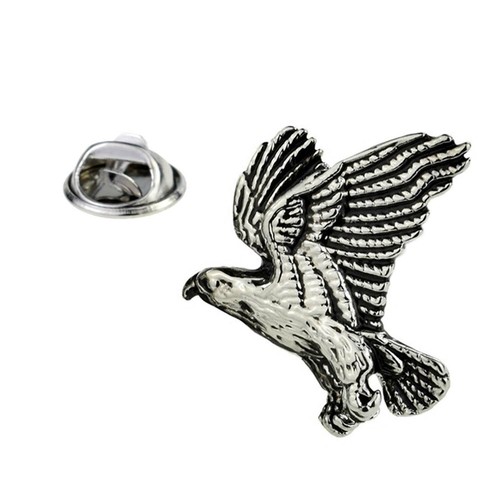 Swooping hawk flight lapel - swooping, in