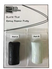 38G Dark Grey. Floor & Wall Slate Tile Epoxy Repair Putty - Chips, Cracks, Holes