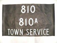 Vintage London destination bus blind 810 810A Town Service
