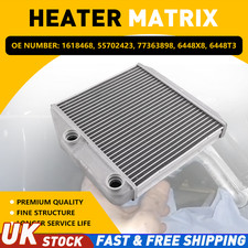 Heater Matrix For Vauxhall