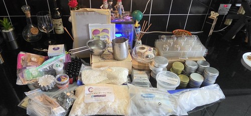 Large job lot candle making - lot,