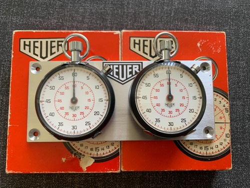 Vintage boxed heuer stopwatch - vintage,