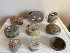 Soapstone Trinket Boxes Bundle