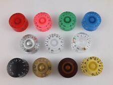 SPEED DIAL KNOBS for Gibson Epiphone style electric guitars 11 Colours