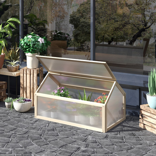 Wooden cold frame greenhouse - wooden,