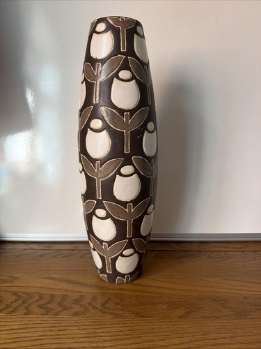 Ceramic vase brown - vase, &