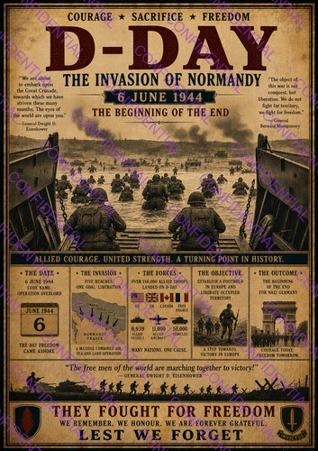 Day landings normandy - landings, france