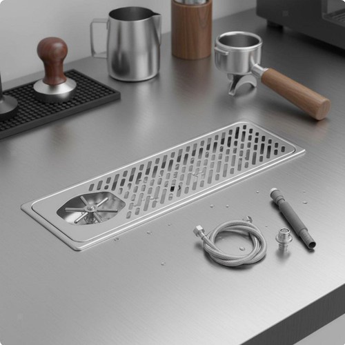 Stainless steel pitcher - stainless, rinser