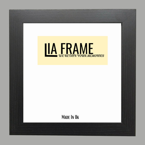 Picture frames black white oak - black,