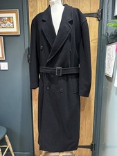 Mens vintage long black Coat