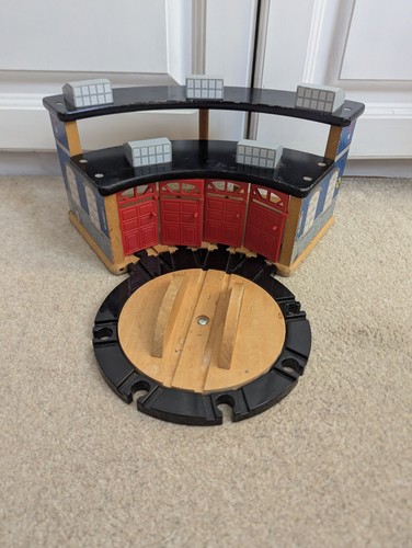 Wooden engine shed - engine, train