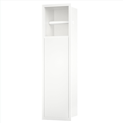 Flush mount toilet roll - roll, holder