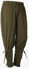 Medieval Renaissance Pirate Pants Viking Gothic Trousers Costume Green 2XL