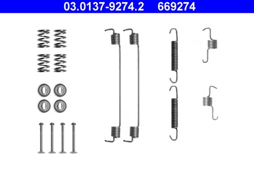 Brake shoes kit for renault - kit,