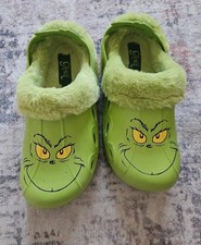 The grinch slippers crocs size