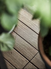 IKEA UTLANGAN floor decking, outdoor, brown, (1 pack Of 5x60x30cm)