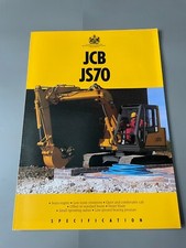 JCB JS70 Crawler Excavator Brochure