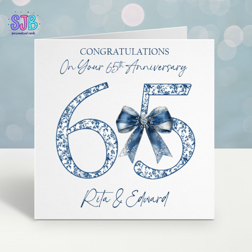 Personalised 65th anniversary - personalised,