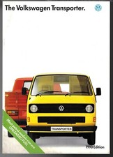 Volkswagen Transporter 1989-1990 UK Market Sales Brochure Van, Pick-Up & Syncro