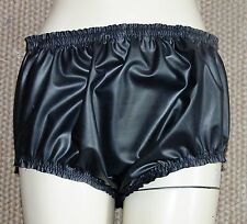 Rubber Knickers Panties Full Briefs Latex Mix Black AB Roleplay Pants Underwear
