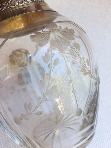 Antique glass french exquisite - glass,